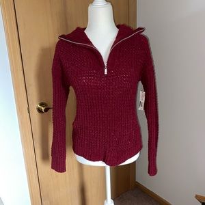 Red fall sweater